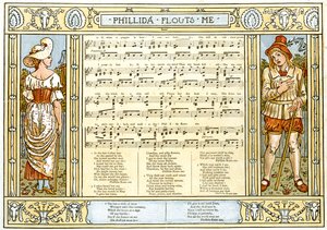Phillida Flouts Me, O what a Plague is Love, song illustration from 